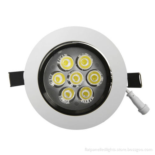 630lm 7w Bridgelux Chip Recessed Led Downlight Warmwhite For Hotel